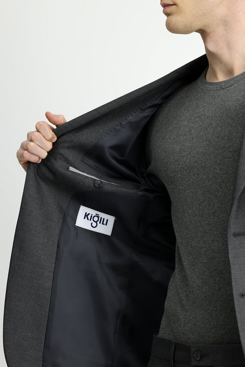 Dark Gray 7 Drop Super Slim Fit Extra Narrow Cut Suit
