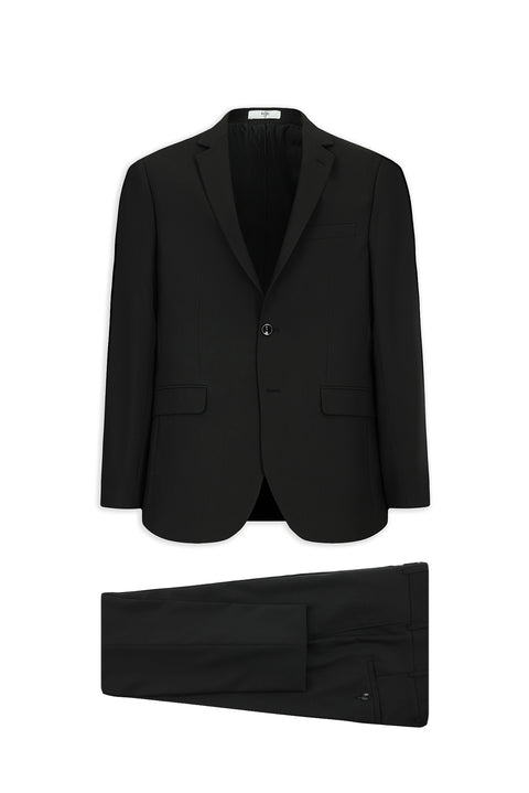 Siyah 7 Drop Slim Fit Dar Kesim Takım Elbise