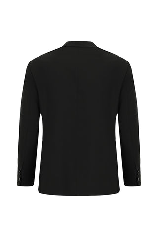  Siyah 4 Drop Relaxed Fit Rahat Kesim Takım Elbise