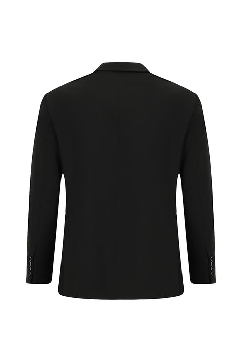 Siyah 7 Drop Super Slim Fit Eksra Dar Kesim Takım Elbise