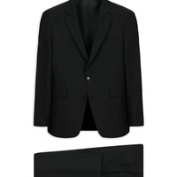 Black 7 Drop Slim Fit Patterned Suit