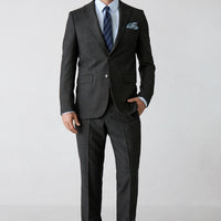 Dark Coffee 6-Drop Regular Fit Plaid Shawl Lapel Suit Set