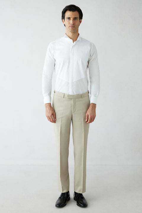 Light Beige 7 Drop Slim Fit Tuxedo & Groom Suit
