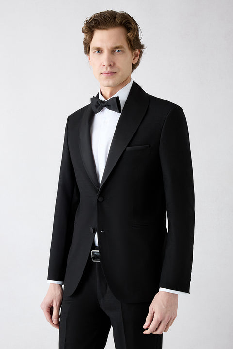Black 7 Drop Slim Fit Slim Cut Vest Tuxedo & Groom Suit