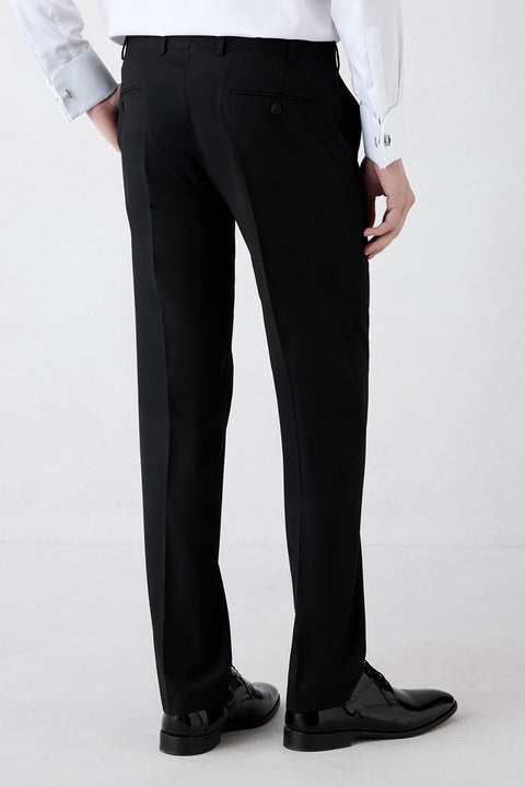 Black 7 Drop Slim Fit Slim Cut Vest Tuxedo & Groom Suit