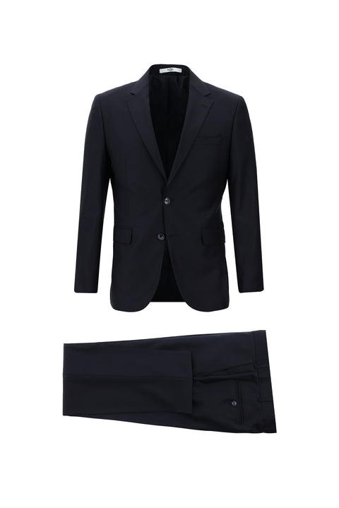 Dark Navy 7 Drop Slim Fit Narrow Cut Wool Suit