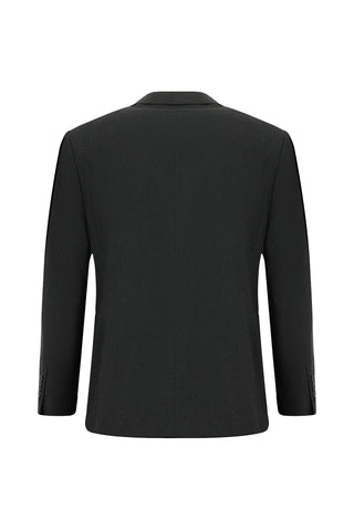  Koyu Füme 4 Drop Relaxed Fit Rahat Kesim Yünlü Takım Elbise