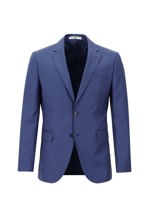 Dark Blue 7 Drop Slim Fit Narrow Cut Wool Suit