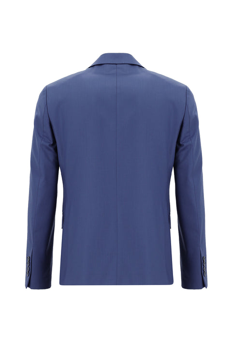 Dark Blue 7 Drop Slim Fit Narrow Cut Wool Suit