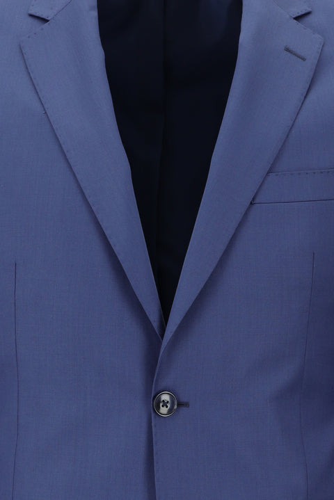 Dark Blue 7 Drop Slim Fit Narrow Cut Wool Suit
