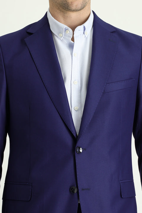 Medium Navy 8 Drop Muscle Fit Long Athletic Suit