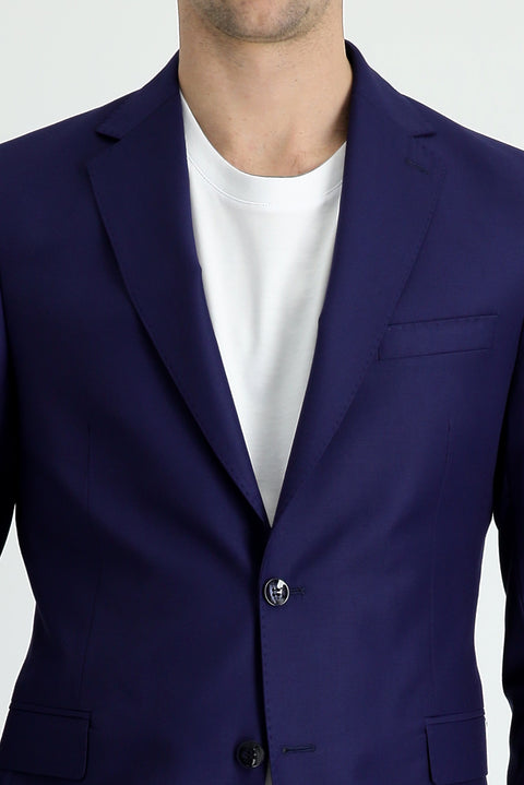 Medium Navy 8 Drop Muscle Fit Long Athletic Suit
