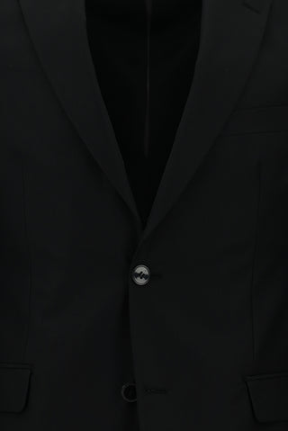  Siyah 7 Drop Slim Fit Dar Kesim Takım Elbise