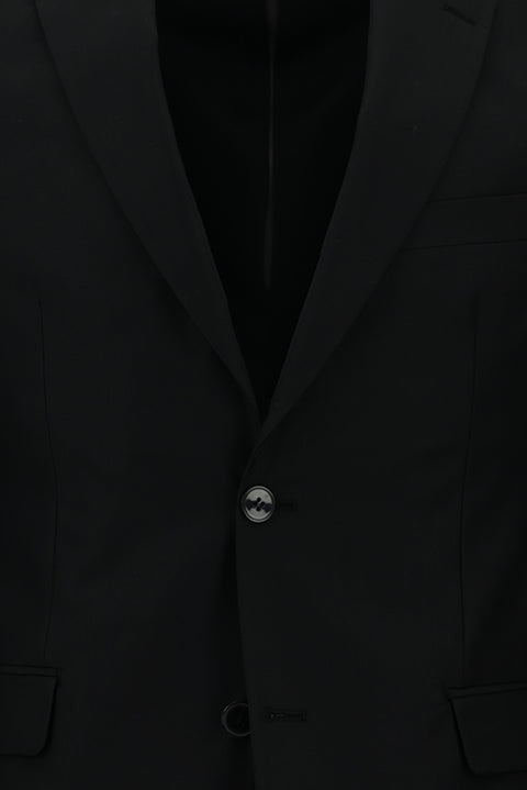 Black 6-Drop Regular Fit Standard Cut Suit