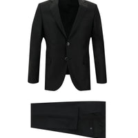 Black 6-Drop Regular Fit Standard Cut Suit