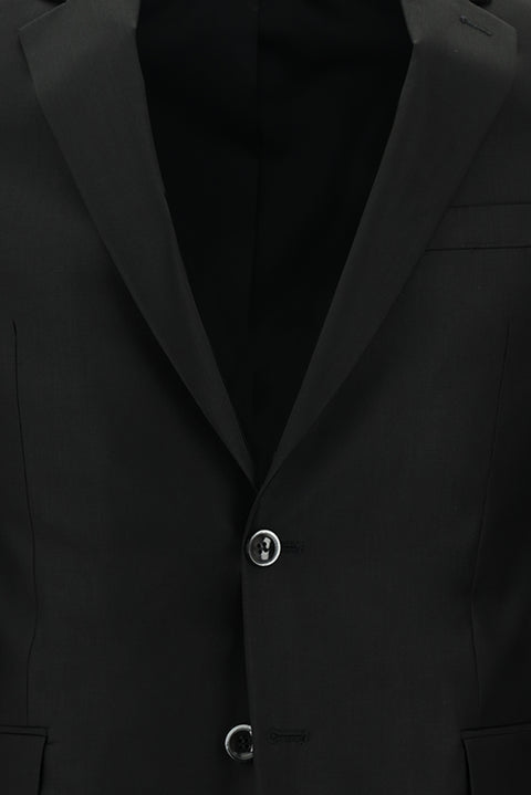 Black 6-Drop Regular Fit Standard Cut Suit