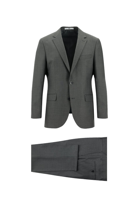 Light Gray 6-Drop Regular Fit Standard Cut Suit
