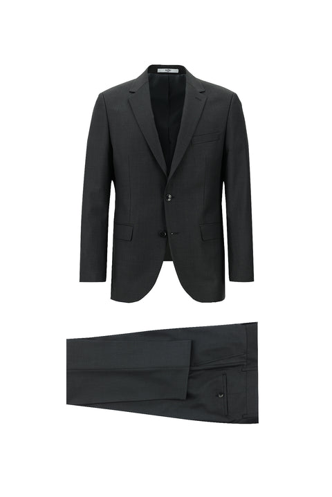 Dark Gray 6-Drop Regular Fit Standard Cut Suit