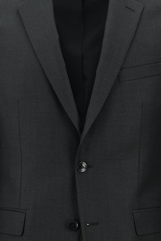  Koyu Füme 6 Drop Regular Fit Standart Kesim Takım Elbise