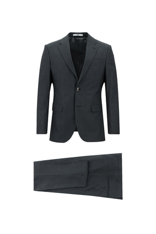  Koyu Füme 7 Drop Slim Fit Dar Kesim Takım Elbise