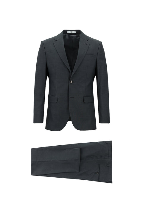 Dark Gray 6-Drop Regular Fit Standard Cut Suit