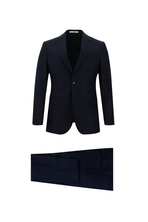 Dark Navy 4-Drop Relaxed Fit Suit