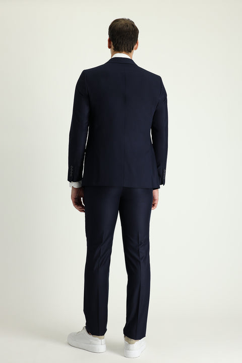 Dark Navy 4-Drop Relaxed Fit Suit