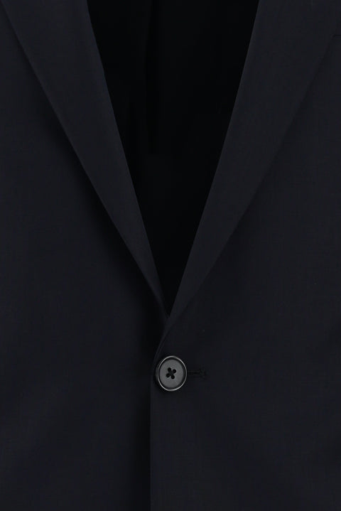 Black Navy 8 Drop Long Slim Fit Suit