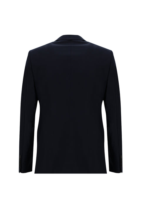 Black Navy 8 Drop Long Slim Fit Suit