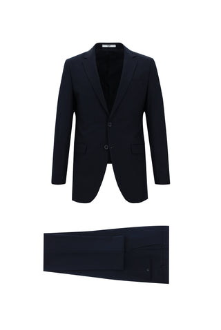  Koyu Lacivert 8 Drop Long Slim Fit Uzun Dar Kesim Takım Elbise