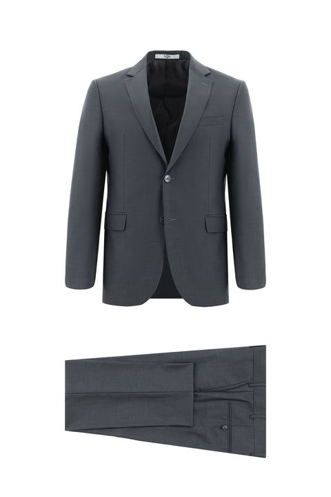 Dark Gray 7 Drop Slim Fit Narrow Cut Suit