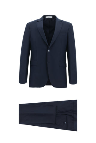  Koyu Lacivert 7 Drop Slim Fit Dar Kesim Takım Elbise