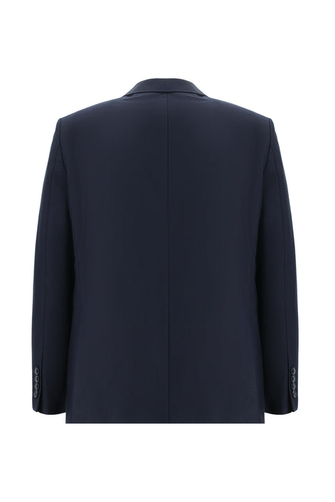 Black and Navy Blue 7 Drop Slim Fit Suit
