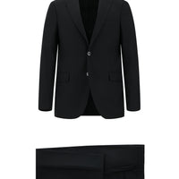 Black 6-Drop Regular Fit Standard Cut Suit