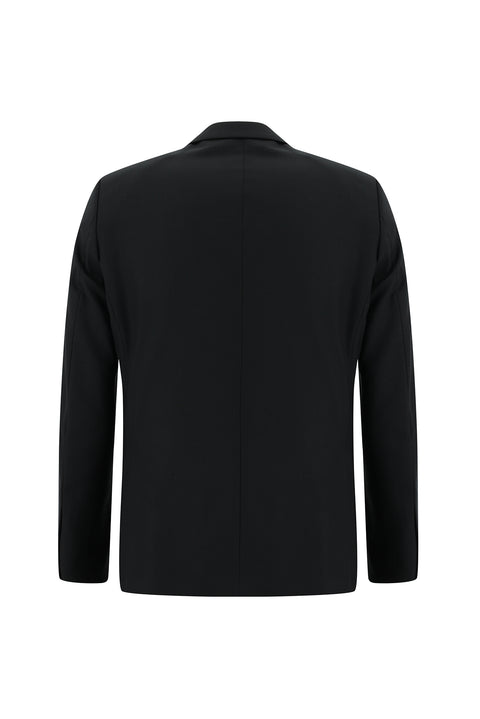 Black 6-Drop Regular Fit Standard Cut Suit