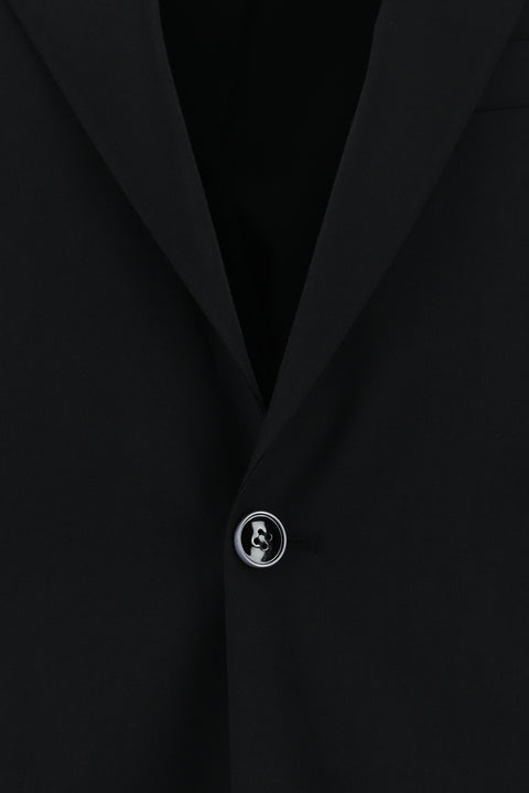 Black 6-Drop Regular Fit Standard Cut Suit