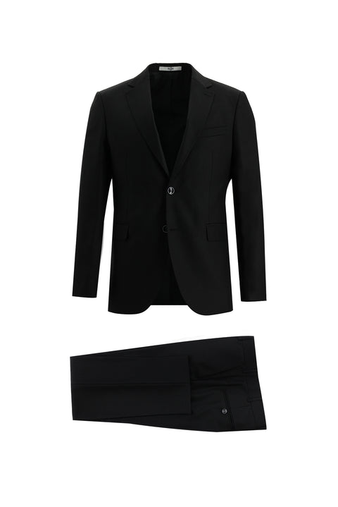 Black 7 Drop Slim Fit Narrow Cut Suit