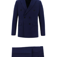 Medium Navy 6 Drop Regular Fit Standard Cut Double-Breasted Suit