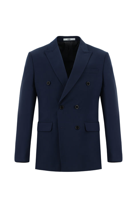 Dark Navy 6 Drop Regular Fit Standard Cut Double-Breasted Suit
