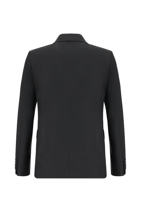 Black 7 Drop Slim Fit Narrow Cut Double-Breasted Suit