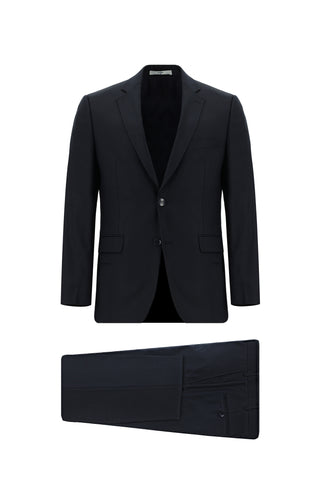  Koyu Lacivert 7 Drop Slim Fit Dar Kesim Takım Elbise