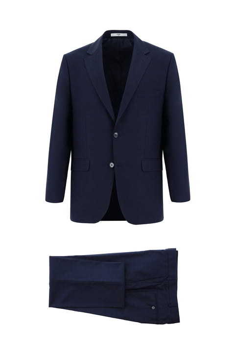 Dark Navy 4-Drop Relaxed Fit Suit
