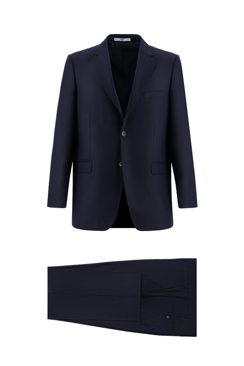 Dark Navy 4-Drop Relaxed Fit Suit