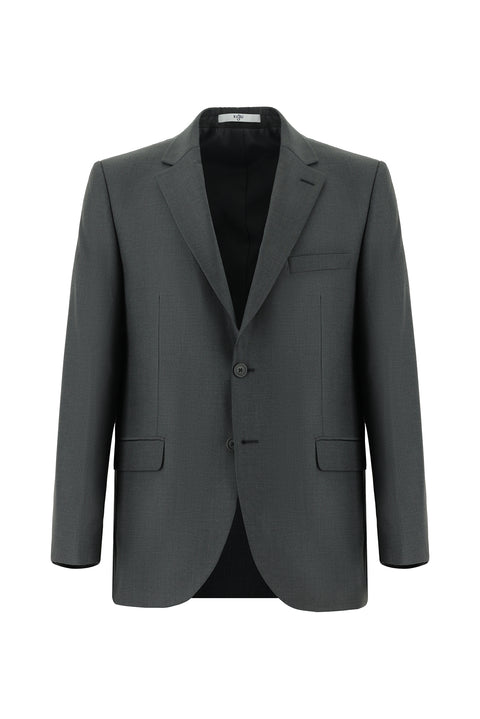 Medium Gray 4-Drop Relaxed Fit Suit