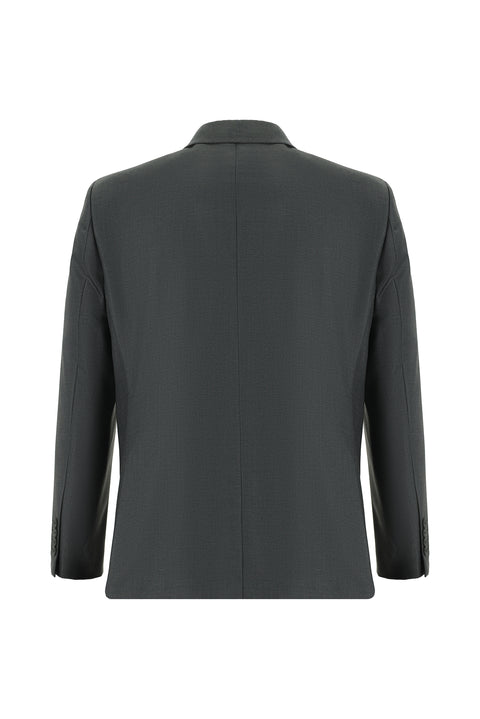 Medium Gray 4-Drop Relaxed Fit Suit
