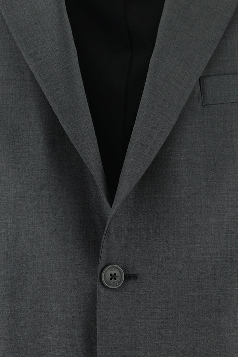 Medium Gray 4-Drop Relaxed Fit Suit