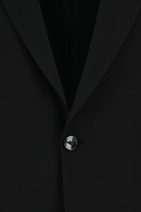 Black 4-Drop Relaxed Fit Suit