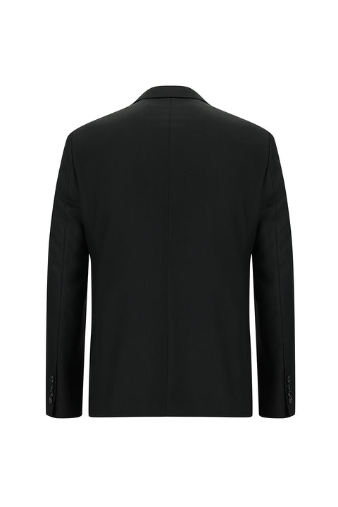 Black 4-Drop Relaxed Fit Suit