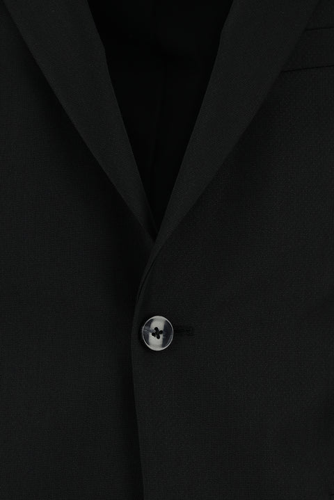 Black 4-Drop Relaxed Fit Suit