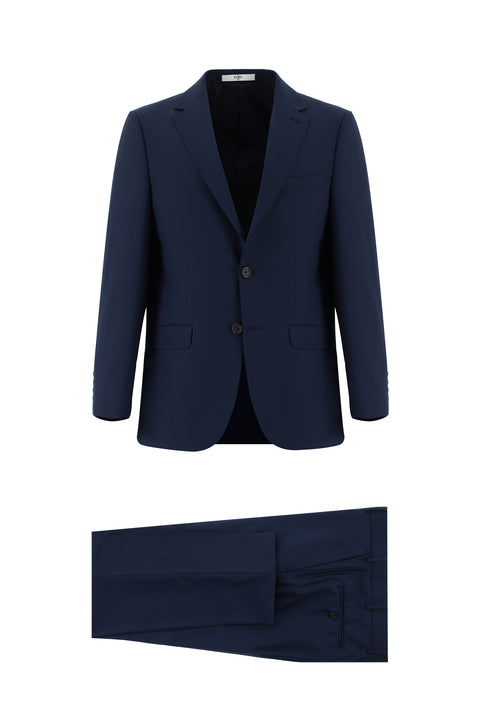 Medium Navy 4-Drop Relaxed Fit Suit